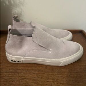 Women's SeaVees Huntington Middle Suede Grey Sneakers, Size 7.5